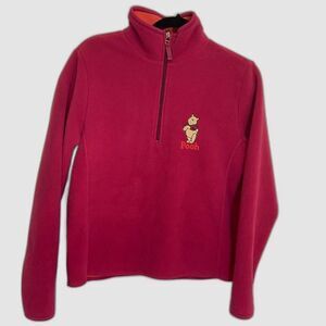 Disney Store - Winnie the Pooh 1/4 Zip Long Sleeve Fleece - size M